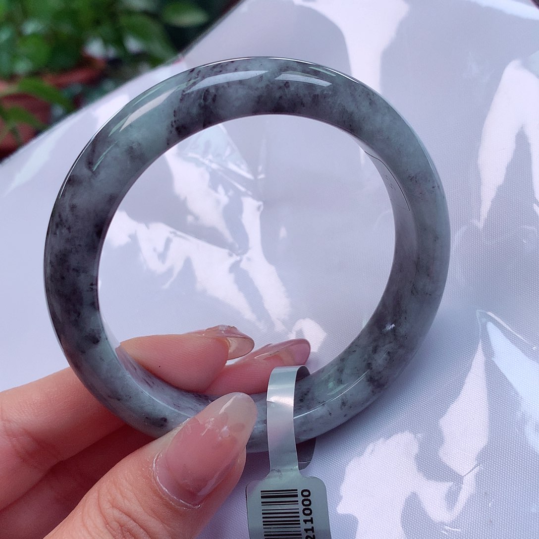 翡翠未镶嵌手镯55正