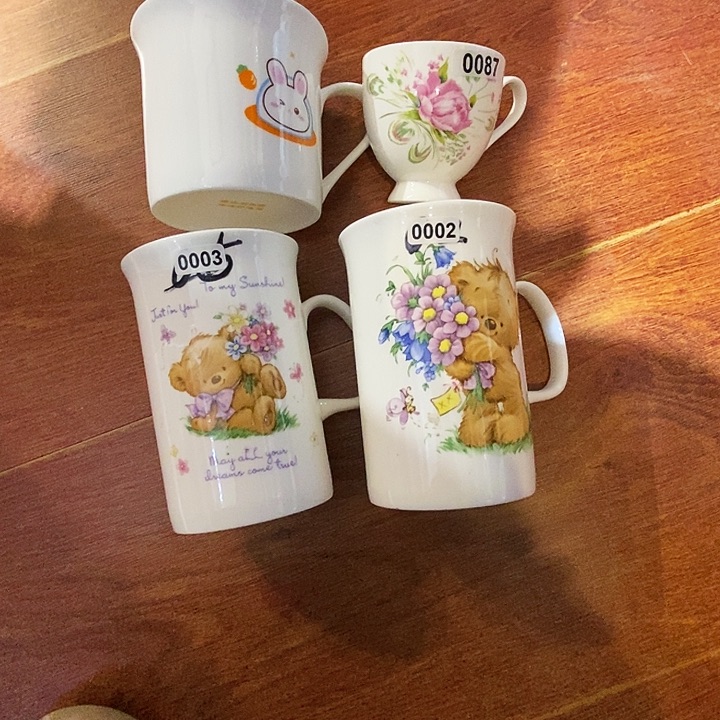 小***西骨质瓷库存产品杯子各一