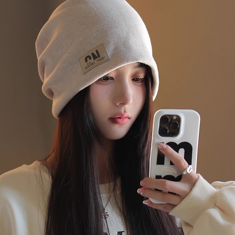 产妇秋冬针织月子帽显脸小产后防风堆堆帽孕妇帽