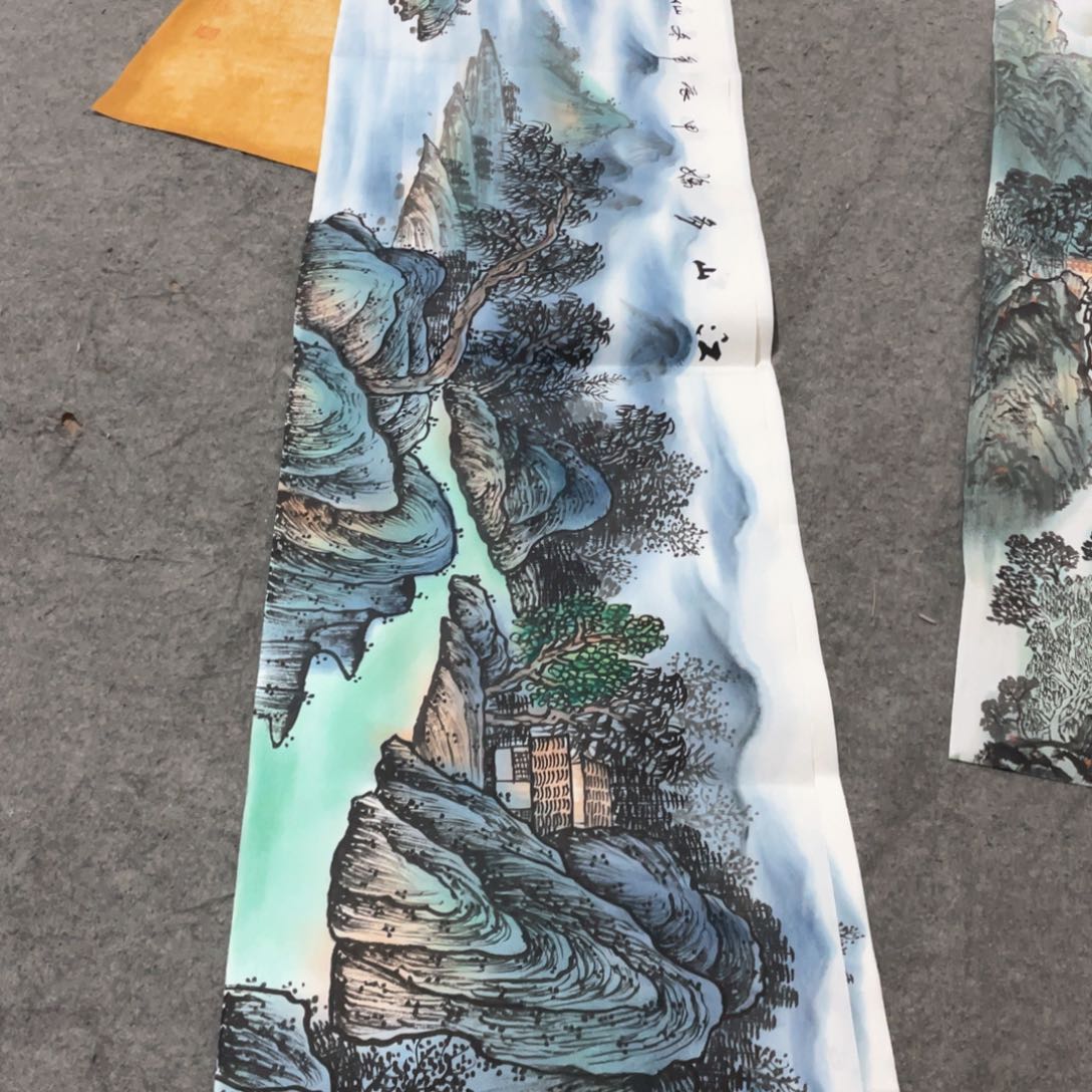 国画国画作品画心一张