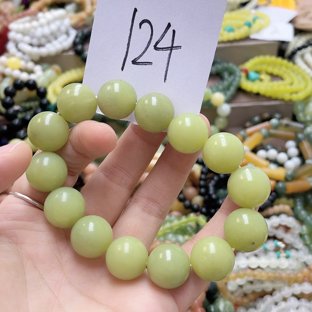 未镶嵌蛇纹石玉手链