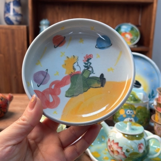 炉景德镇釉下手绘陶瓷 