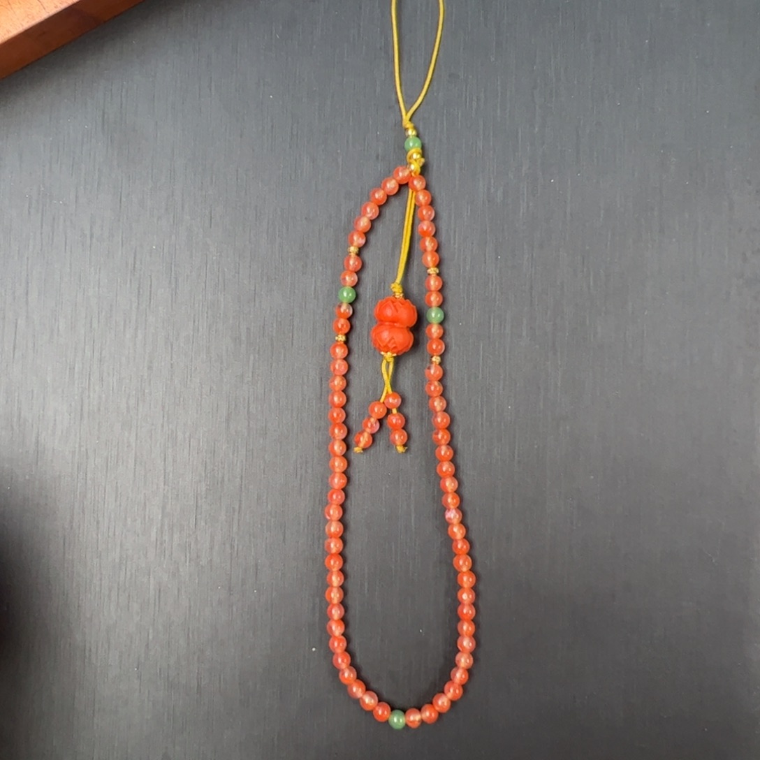 南红玛瑙未镶嵌（手机挂3.5mm