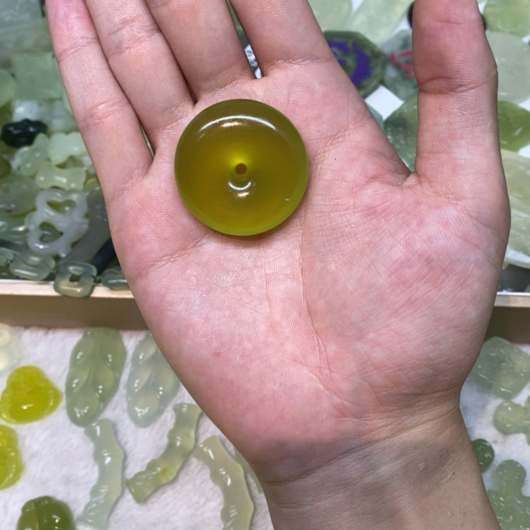 落***落岫玉未镶嵌吊坠(不含链)