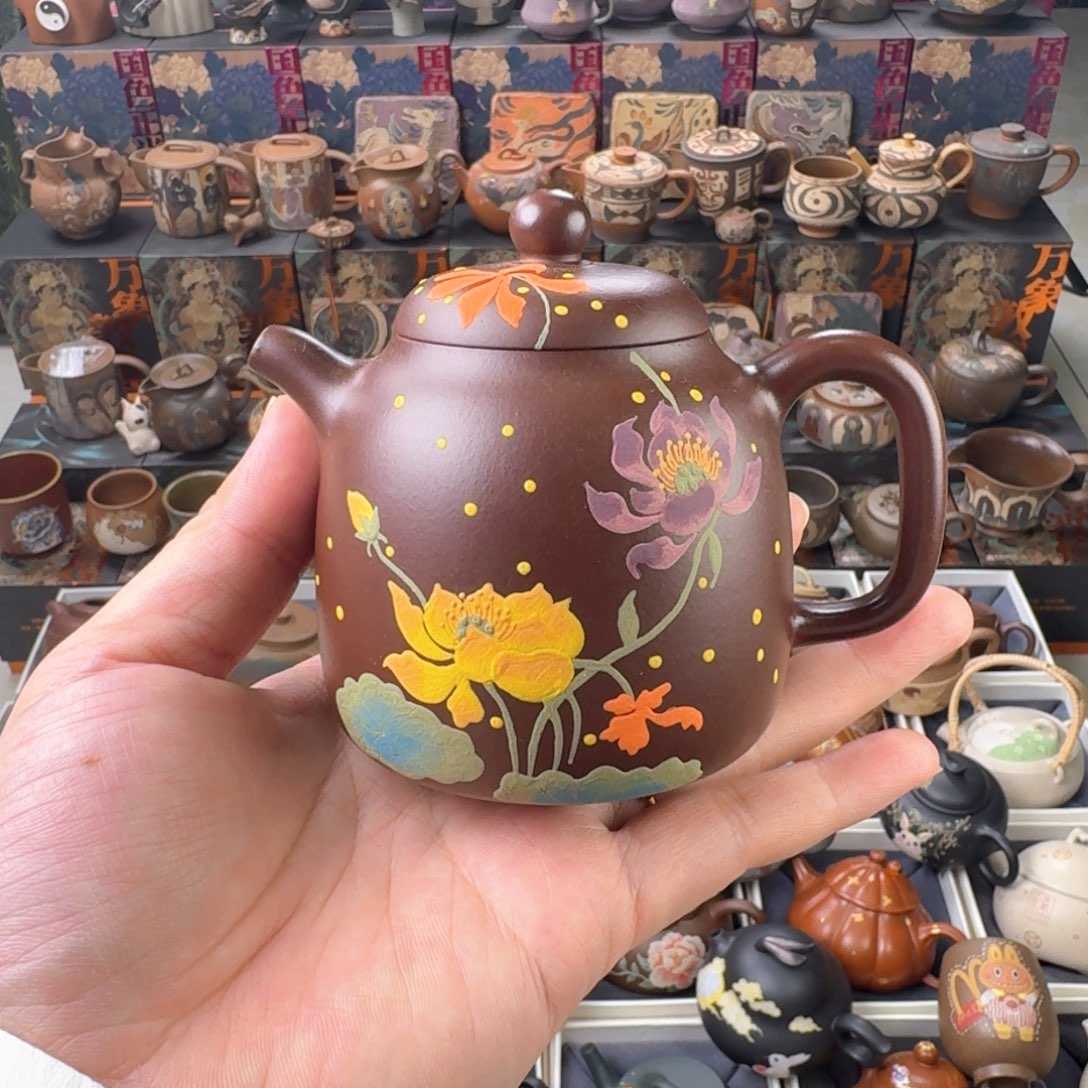 茶壶紫砂200cc原矿精工半手