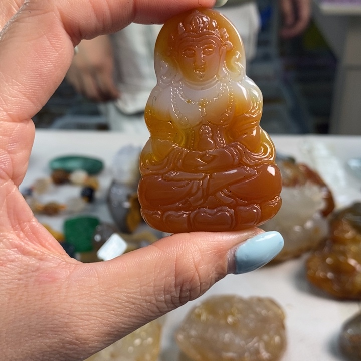 玛瑙/玉髓未镶嵌吊坠(不含链)