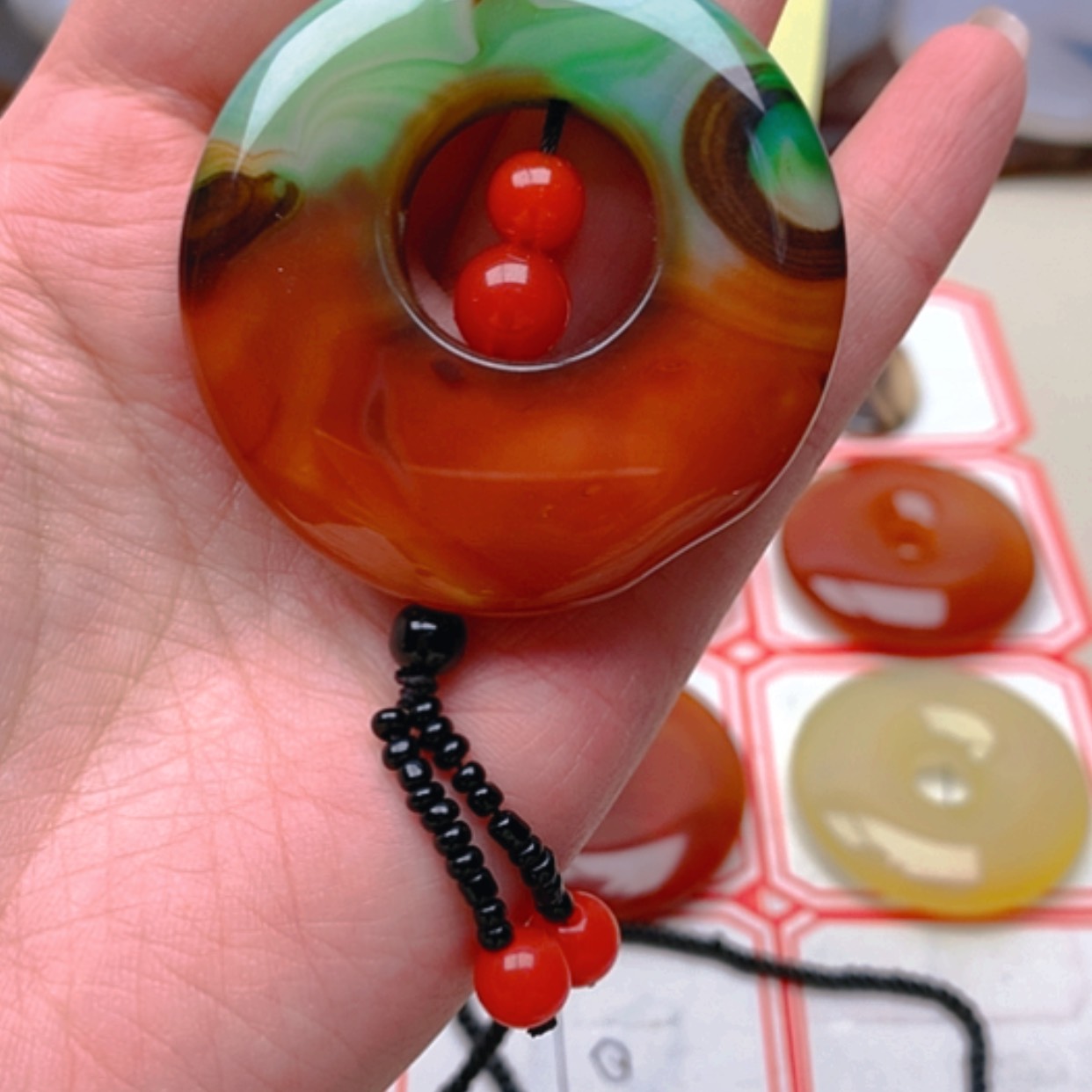 【闪购商品】玛瑙/玉髓珠宝半成品合金帅*