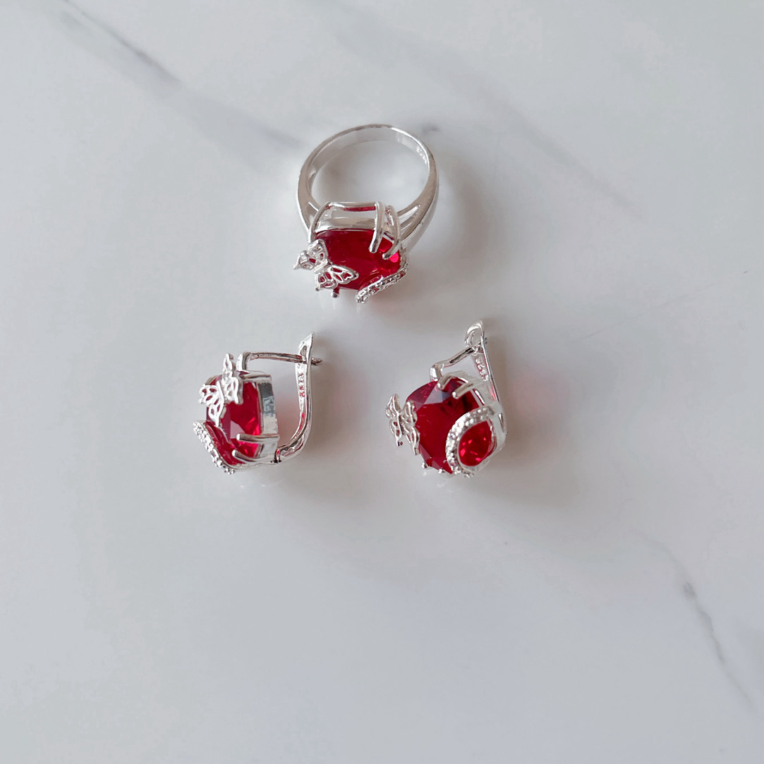 铜合金合成锆石耳饰 001福利清仓专属复古时尚百搭手工耳环ins