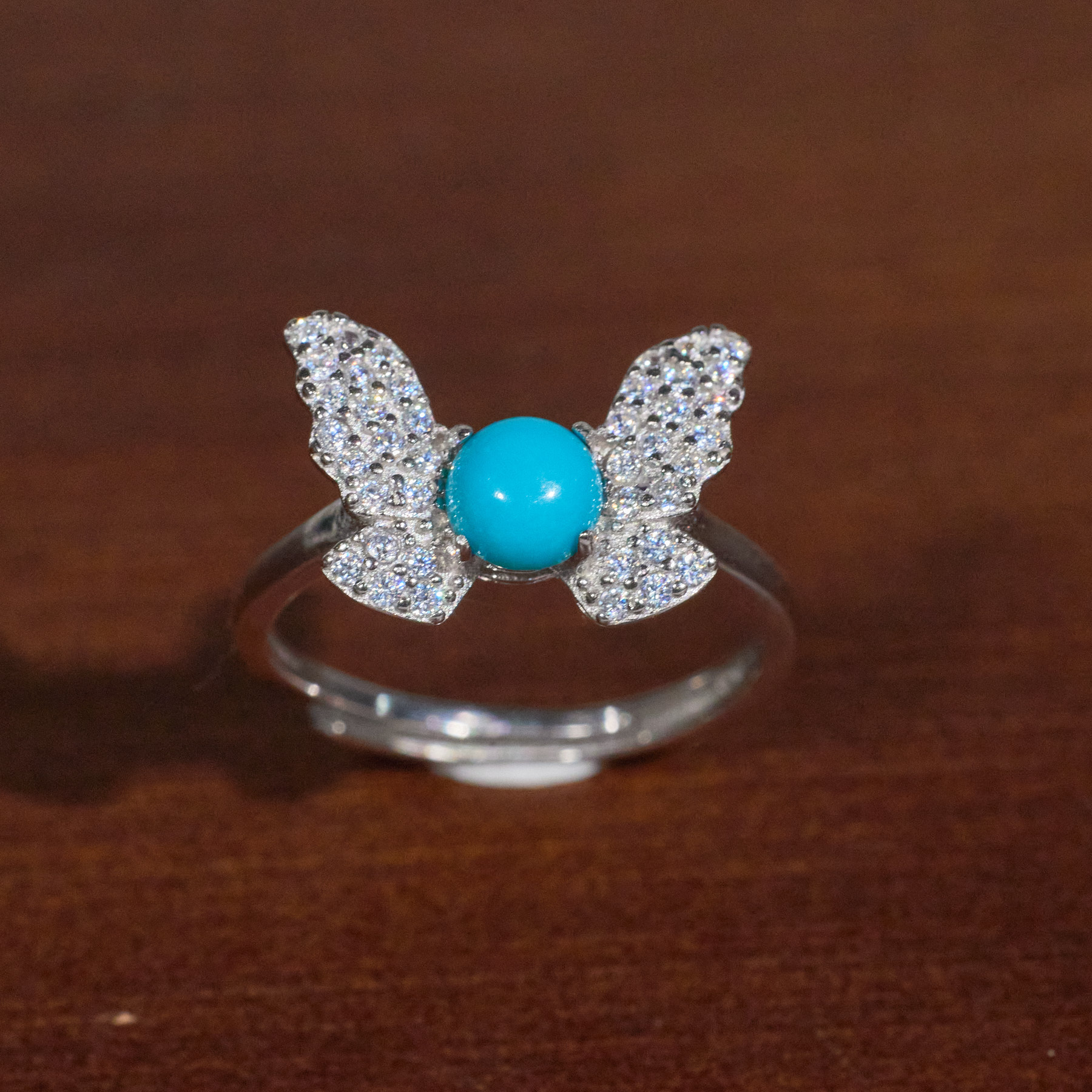 【玉峰珠宝丨安娜严选】美松戒指S925银蝴蝶【W8912】多样性发一