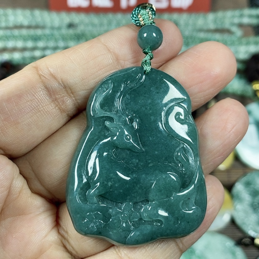 【闪购商品】翡翠颈饰未镶嵌玉吊坠翡翠玉一路有你一路相伴