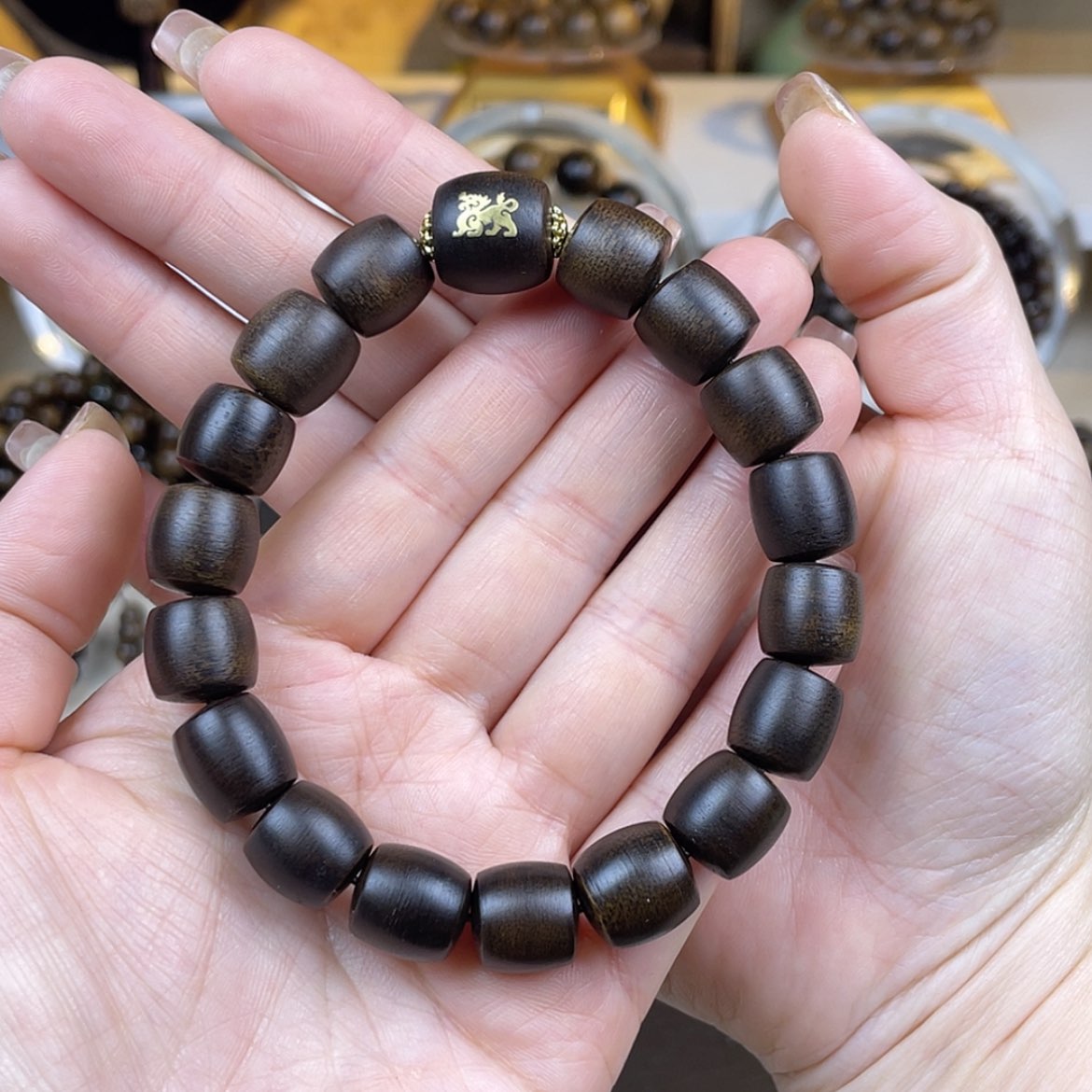 【闪购商品】沉香手串一****子越南芽庄白棋楠