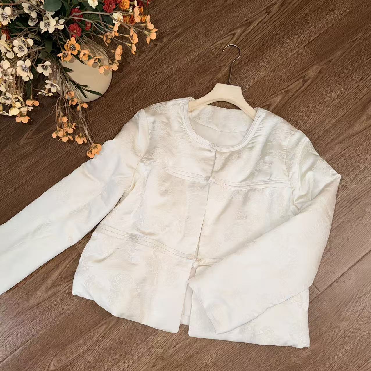 【大季原创】W014秋季新中式宽松棉服外套女国风复古女装