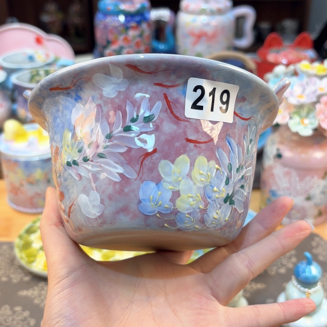 景德镇手绘高温釉下彩陶瓷茶具