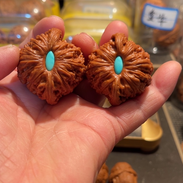 文玩核桃把件全品泥鳅背42➕