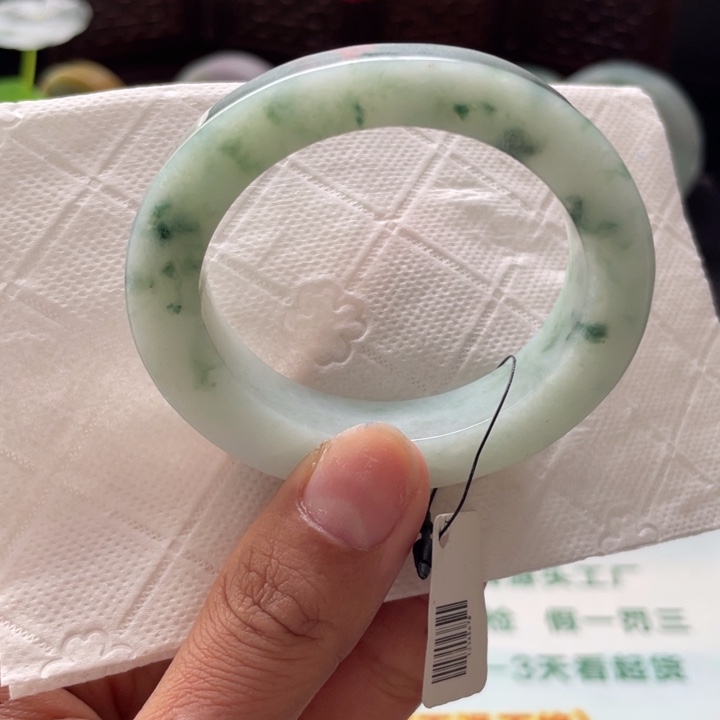 定制翡翠飘绿花54内贵妃未镶嵌