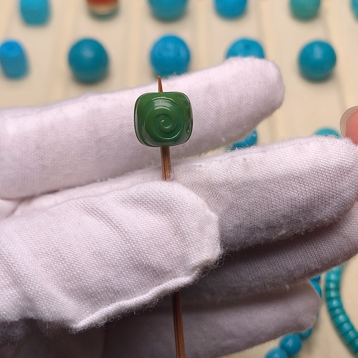 绿松石未镶嵌绿松石博古10.5