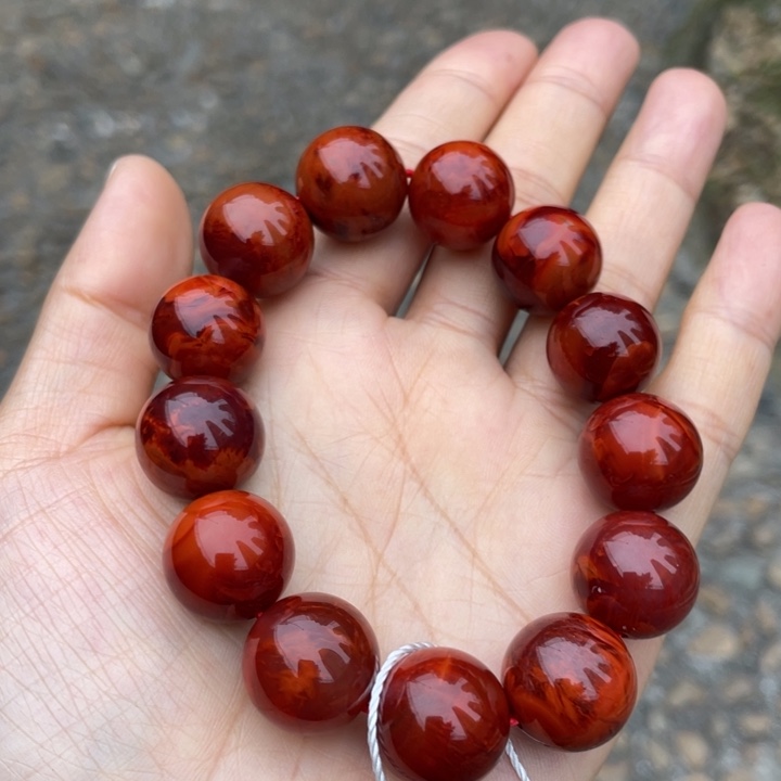 南红玛瑙手串16未镶嵌