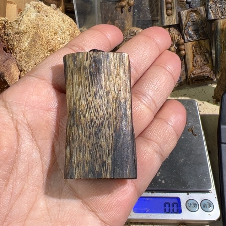 沉香吊坠白棋楠沉香吊坠8克