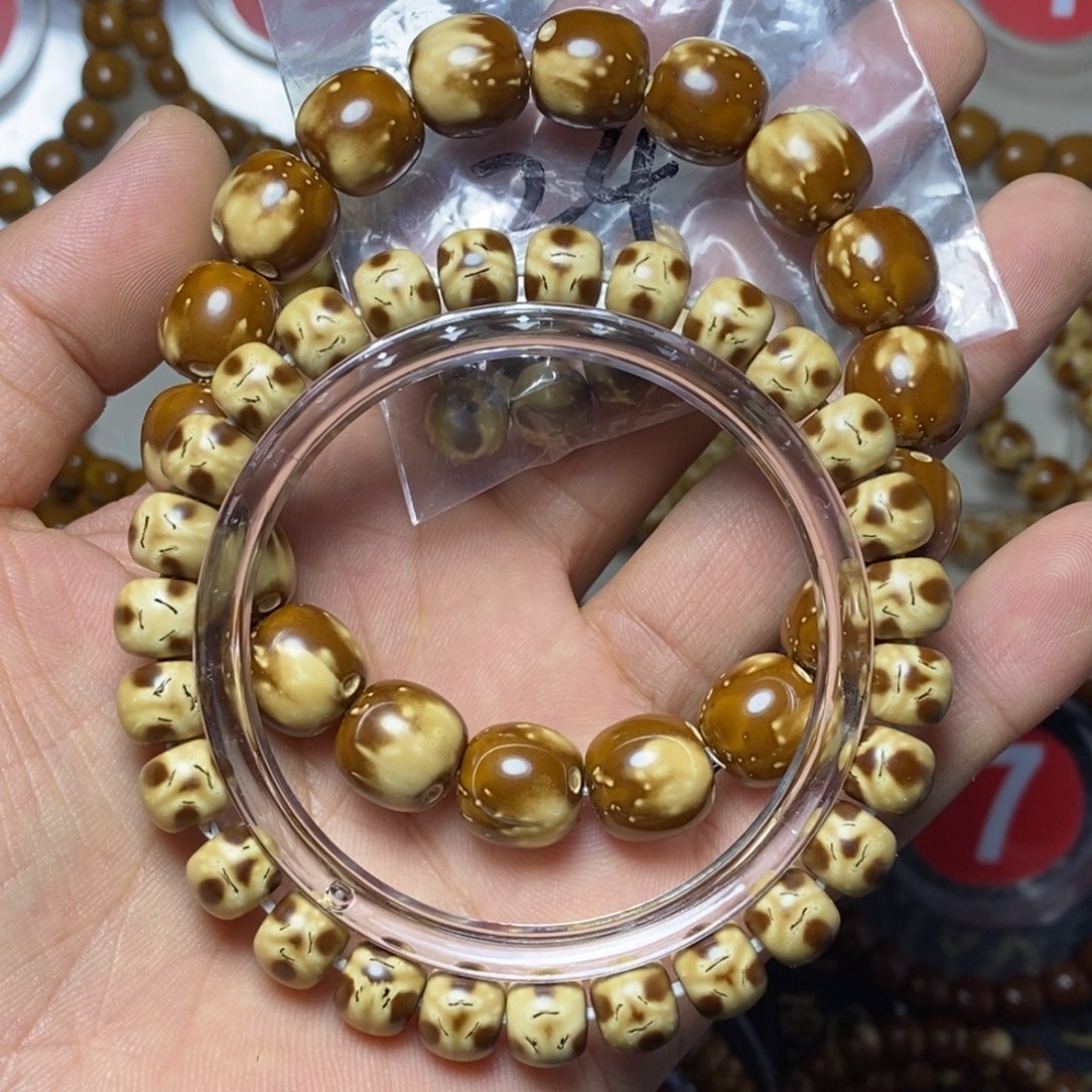 博***爱紫金鼠手串实心紫金鼠熊猫三花三叶草