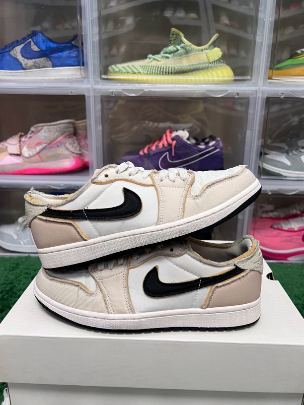 41码/aj1low白灰休闲鞋/二手正品95新