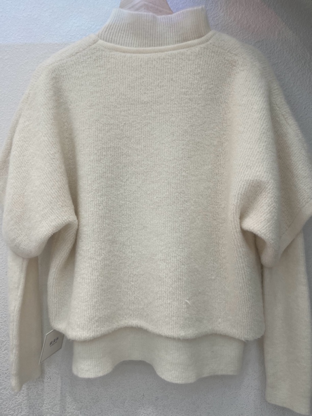 法式毛针织衫柔软慵懒拉绒针织衫套头洋气时尚秋冬针织衫上衣