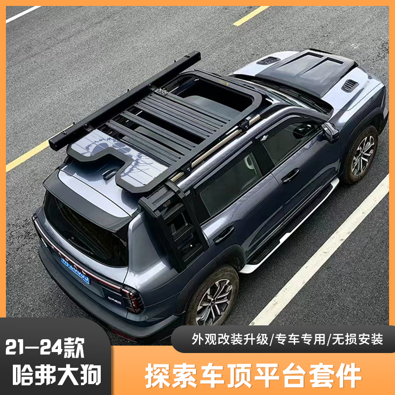 哈弗大狗/二代大狗斯得瑞车顶平台侧爬梯露营车顶拓展升级装备