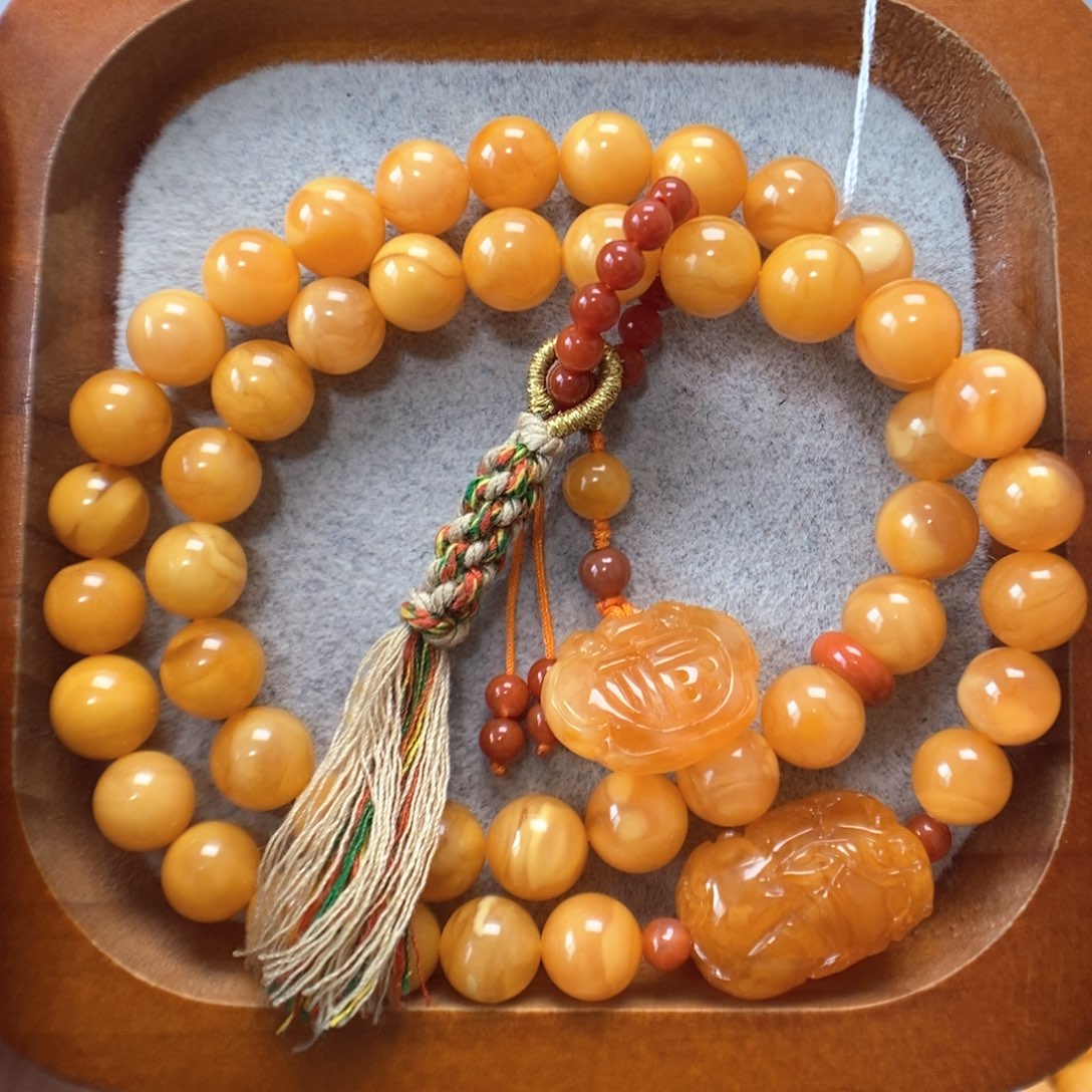 蜜蜡未镶嵌手串蜜蜡