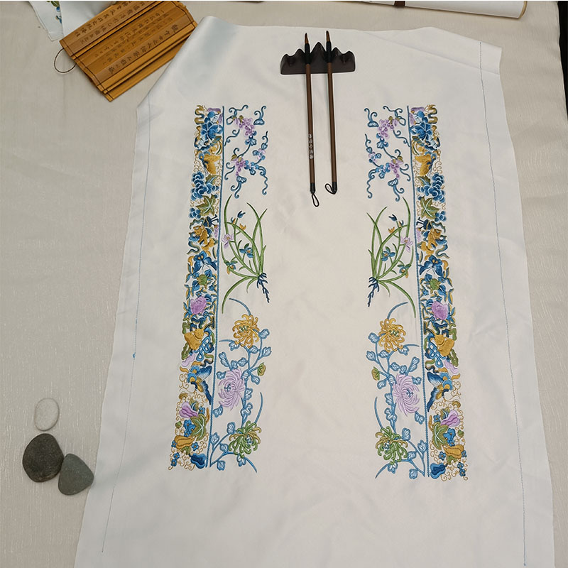 （八宝图文）复刻版中国风绣花花边条