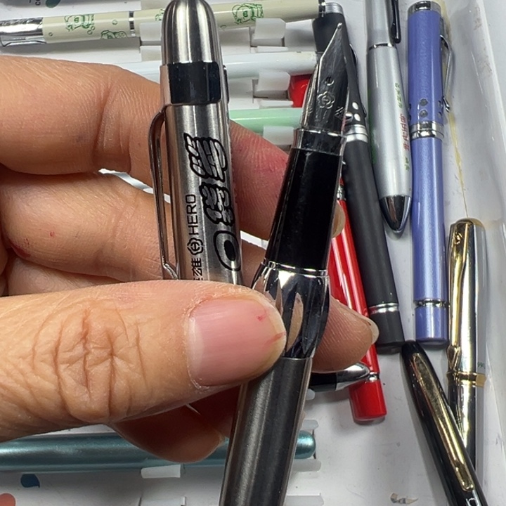 便携式87全钢口袋笔明尖