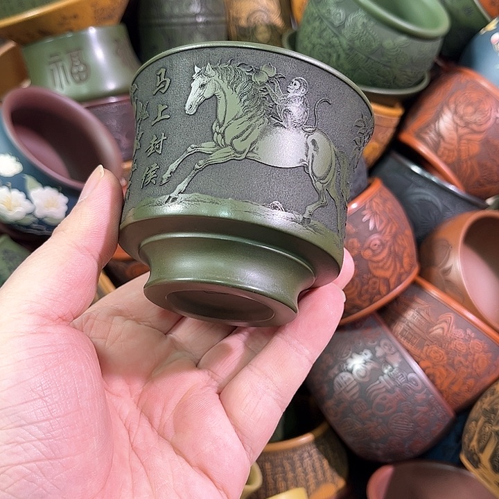 茶杯紫砂全手工紫砂主人杯