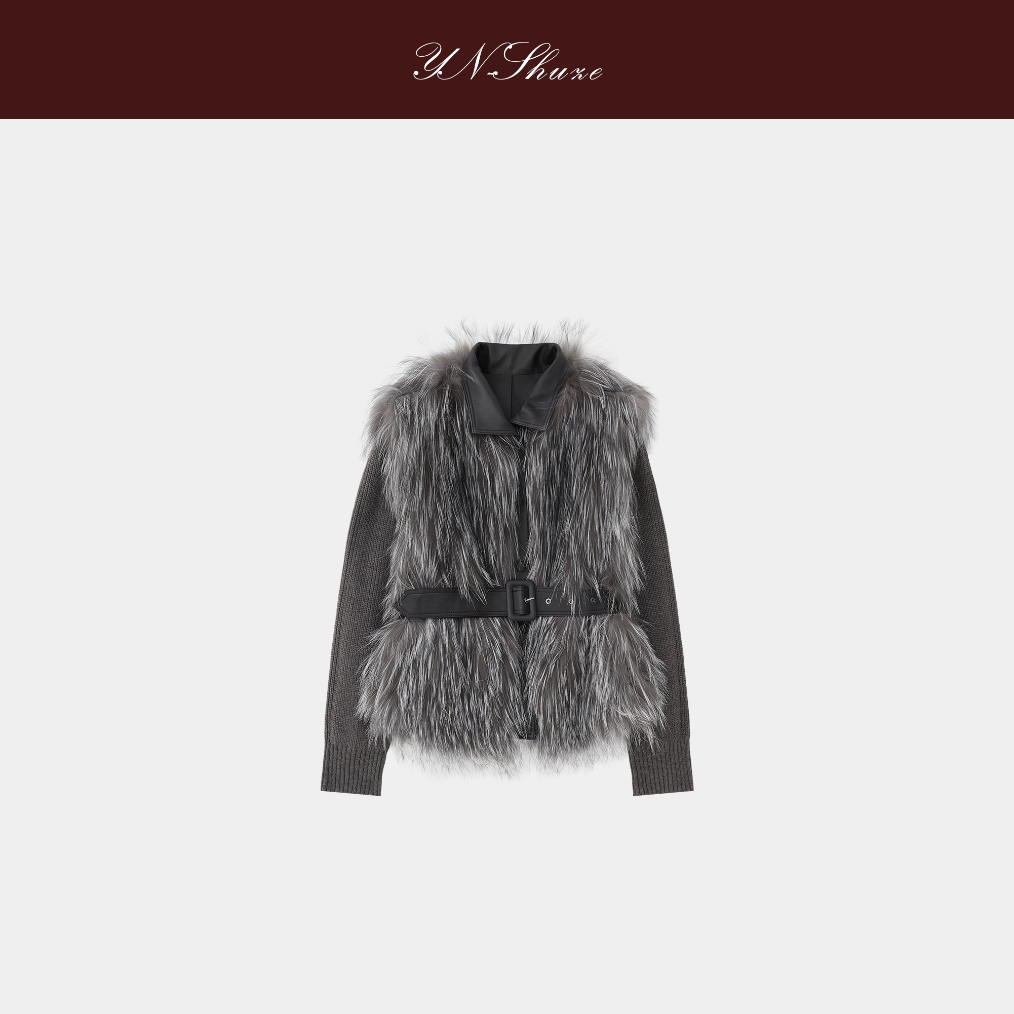 YN-SHUZE设计师定制狐狸毛皮草大衣外套SZ-YNB-6625