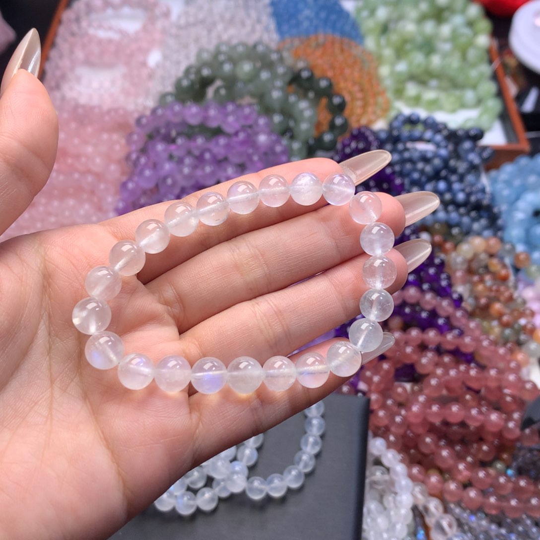 水晶手链未镶嵌4***的蓝月光卡8