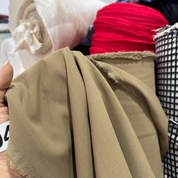 43 精纺有光泽的TR重垂软阔腿西裤面料3米价