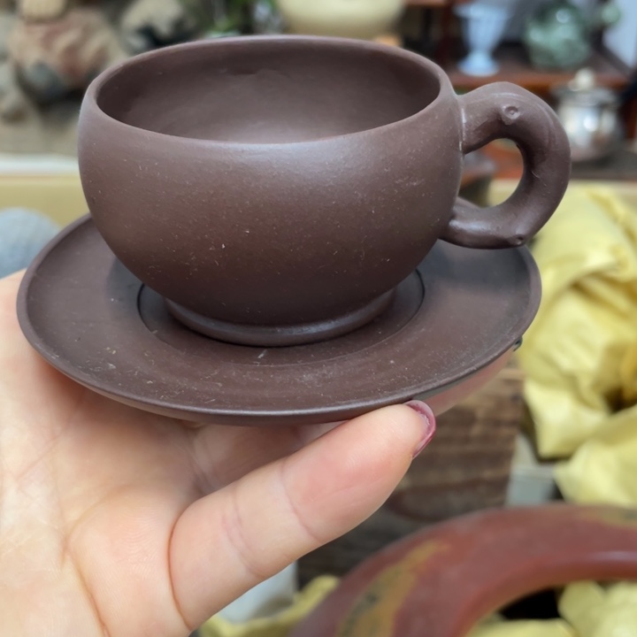 陶中古工艺品摆件