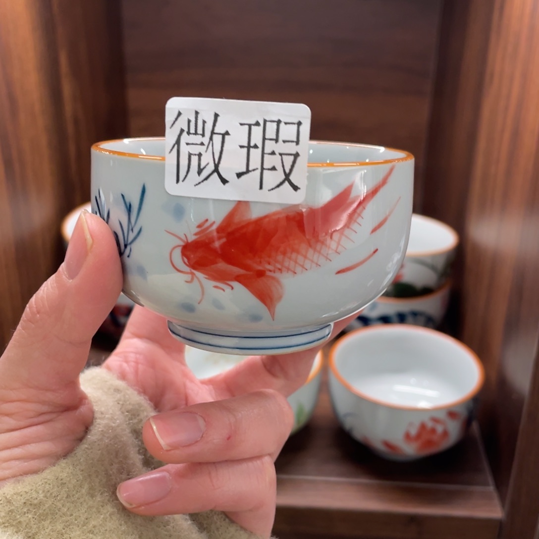 微瑕釉下彩纯手绘