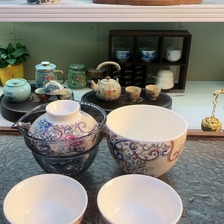 茶具旅行套装茶叶罐玻璃水杯