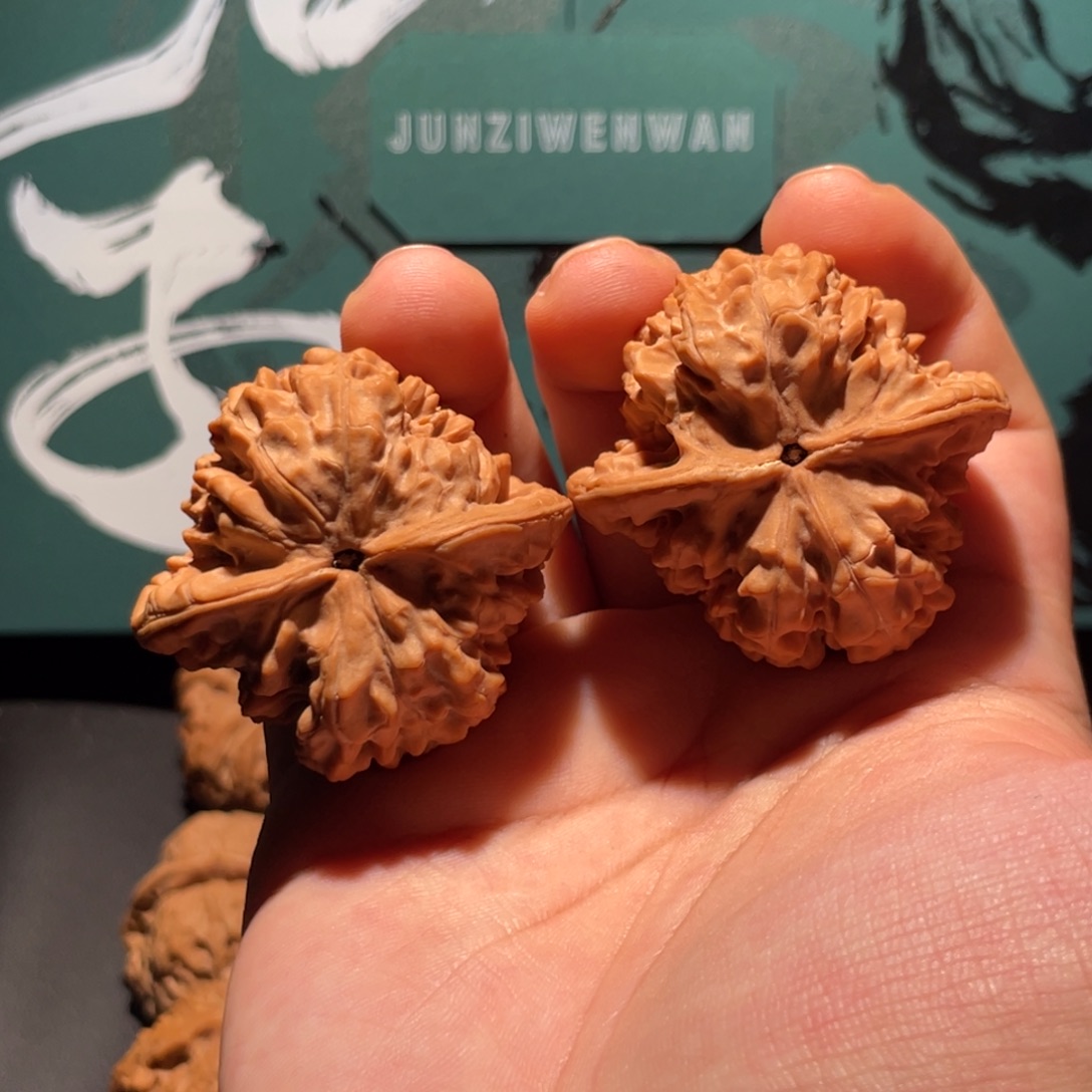 六***六吊坠文玩核桃47君子官帽pg25010