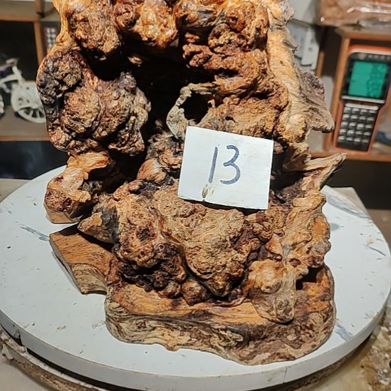 戈***石泥塑13北沉香琥珀木天然造型山水摆件