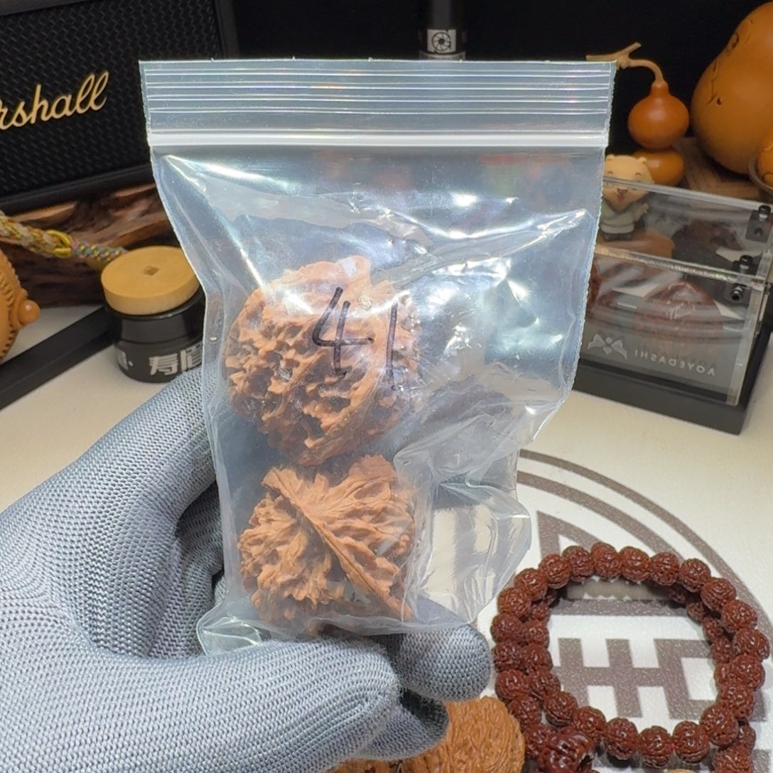 ꧁***꧂吊坠文玩核桃全品山地苹果园41尺寸