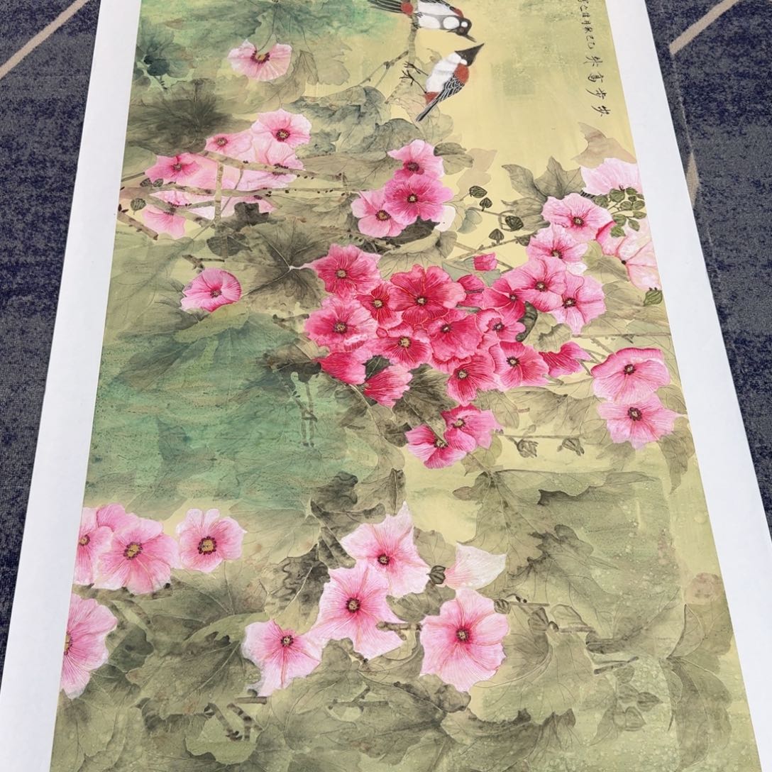 国画国画作品山水花鸟纯手绘