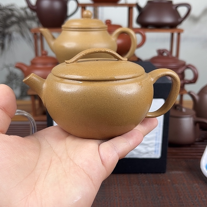 花***狸茶壶紫砂微瑕处理