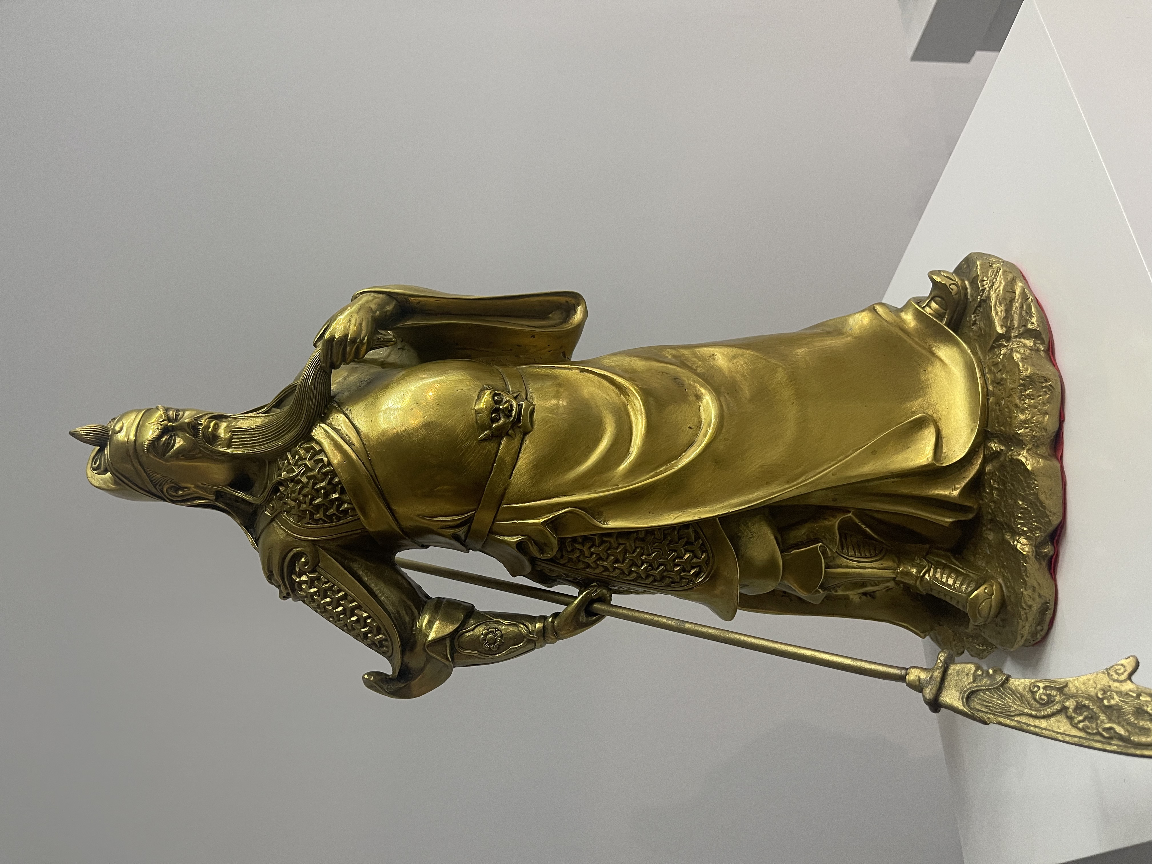 黄铜 九龙 关公 摆件 名额 卡（非 现·有  货）到  货  为 卡 片