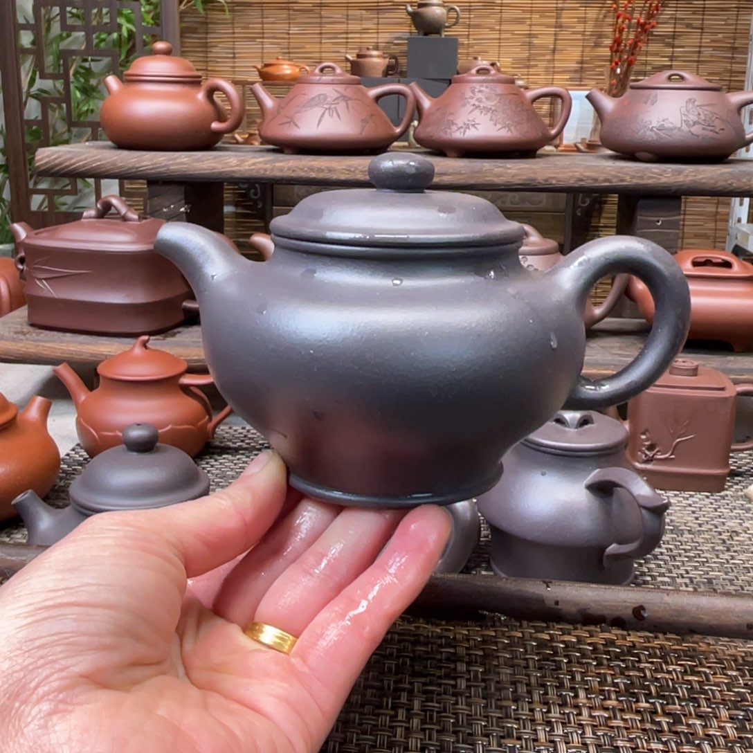 紫砂茶壶宜兴原矿紫砂手工制300