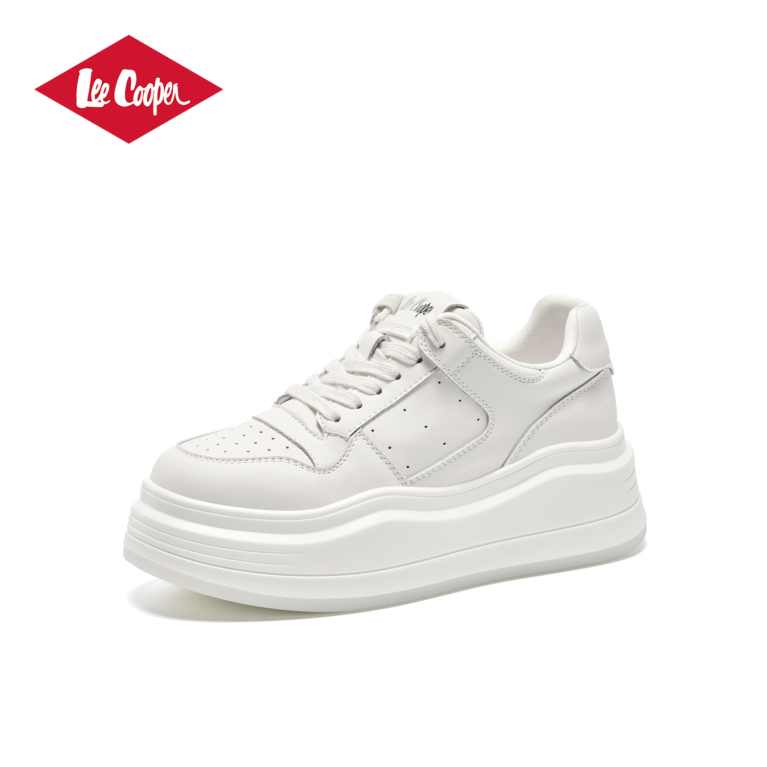 LEE COOPER厚底小白鞋女2026春款学院风轻便时尚板鞋潮流休闲鞋