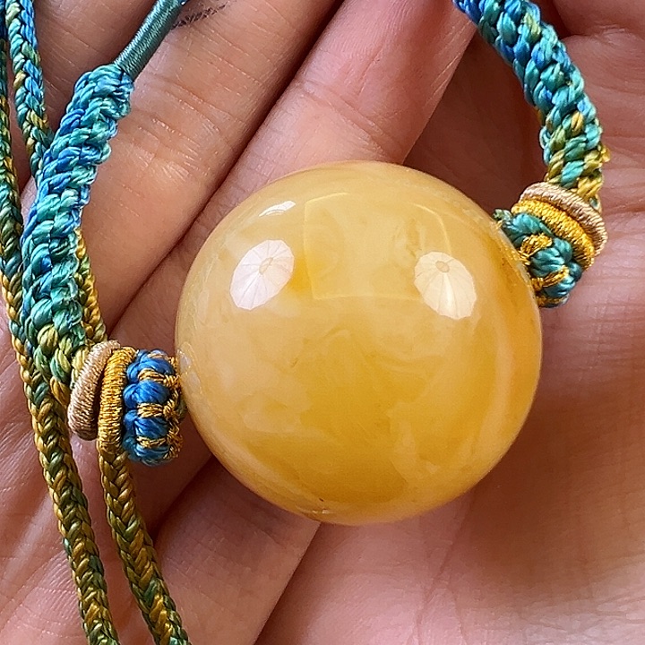 蜜蜡颈饰未镶嵌蜜蜡