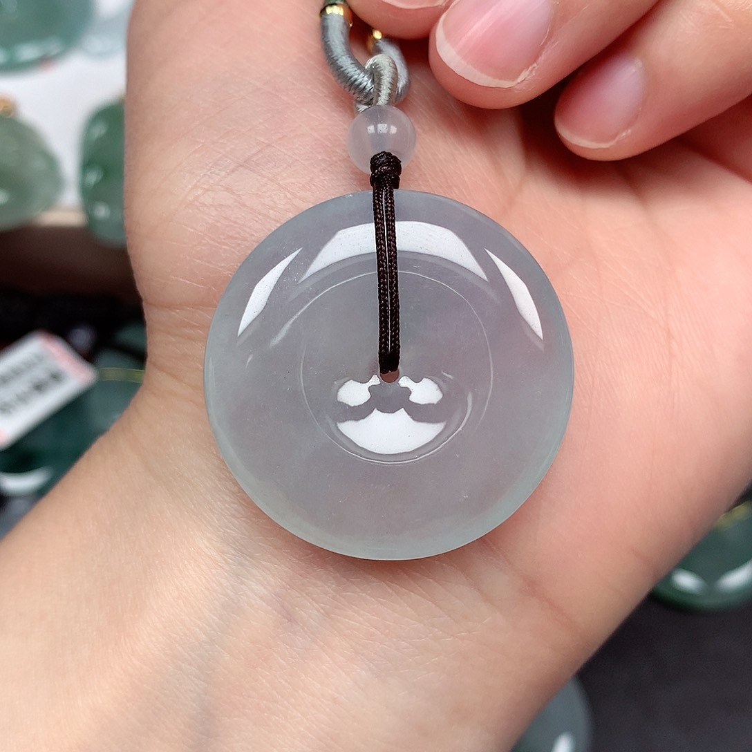 翡翠颈饰未镶嵌╰****º平安扣