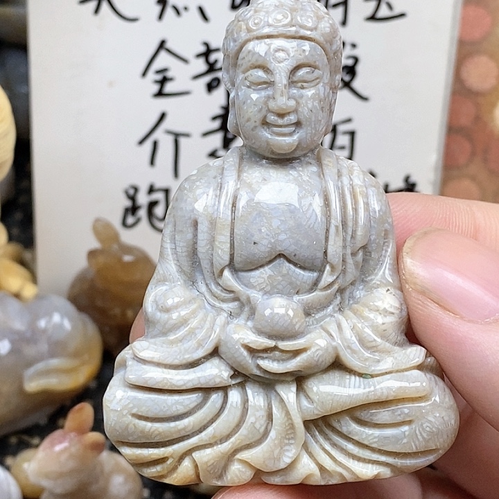 颈饰未镶嵌硅化珊瑚（珊瑚玉）