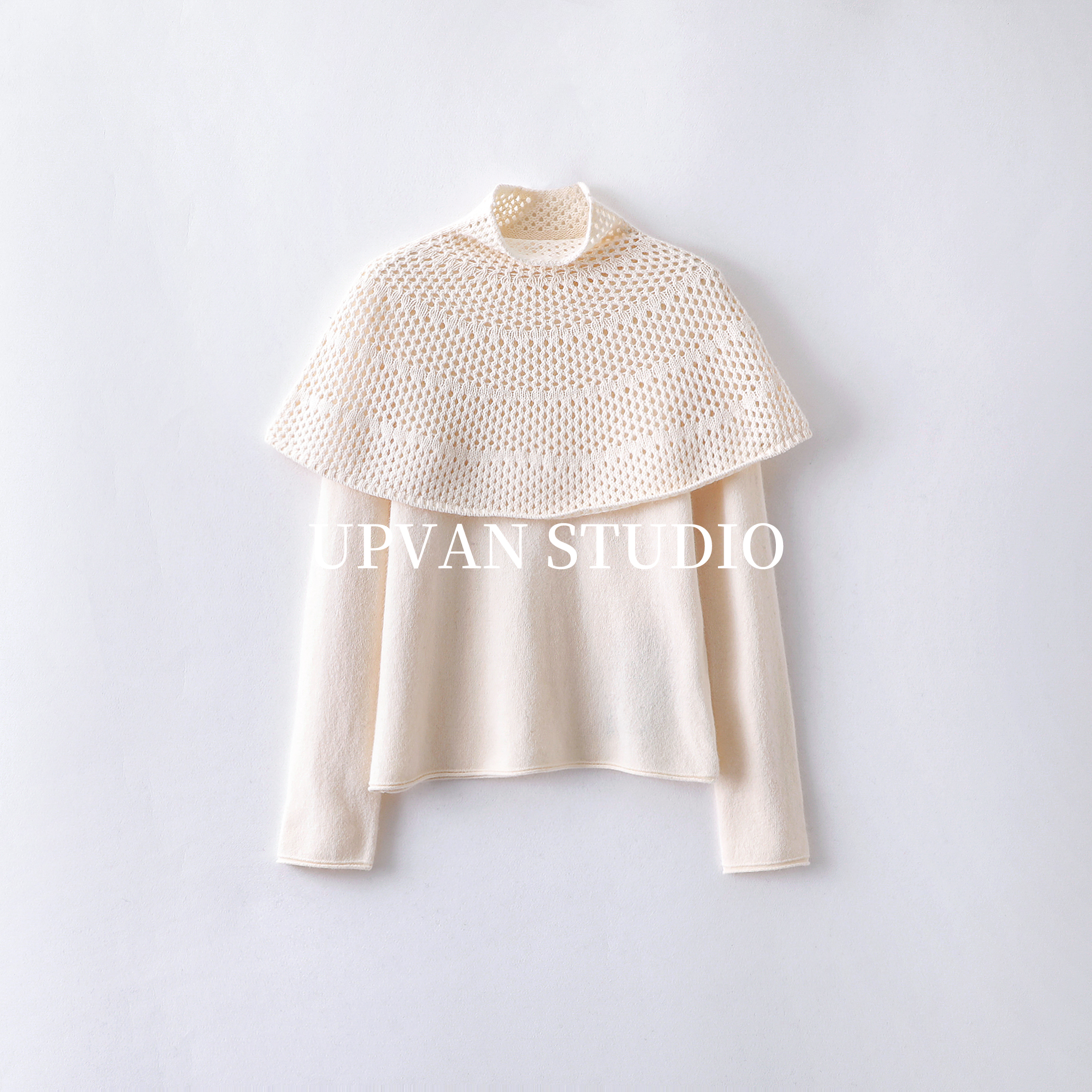 UPVAN 披肩围脖毛衫｜披肩型 日常适配氛围感满