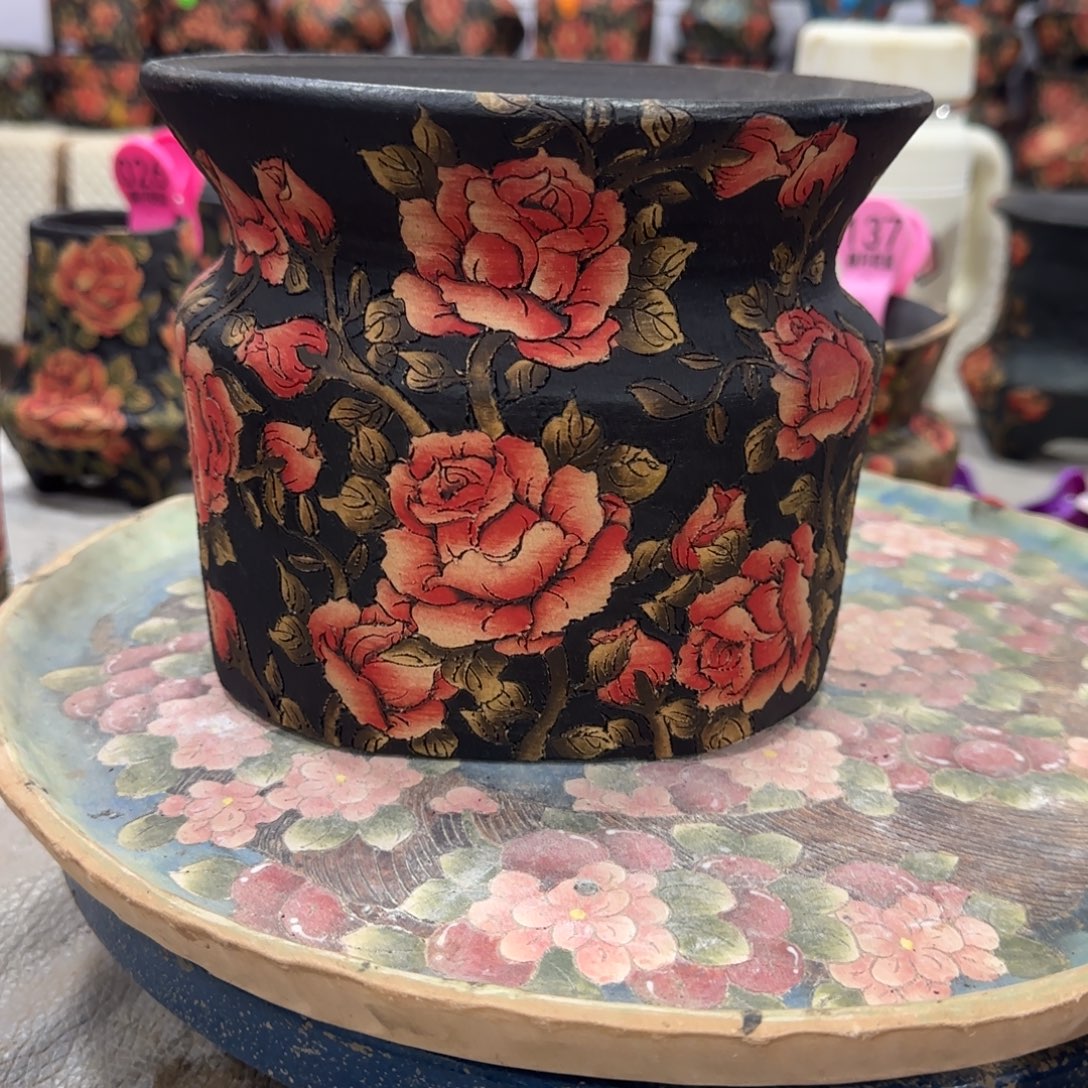 A***a花盆紫砂精品多肉手绘花盆