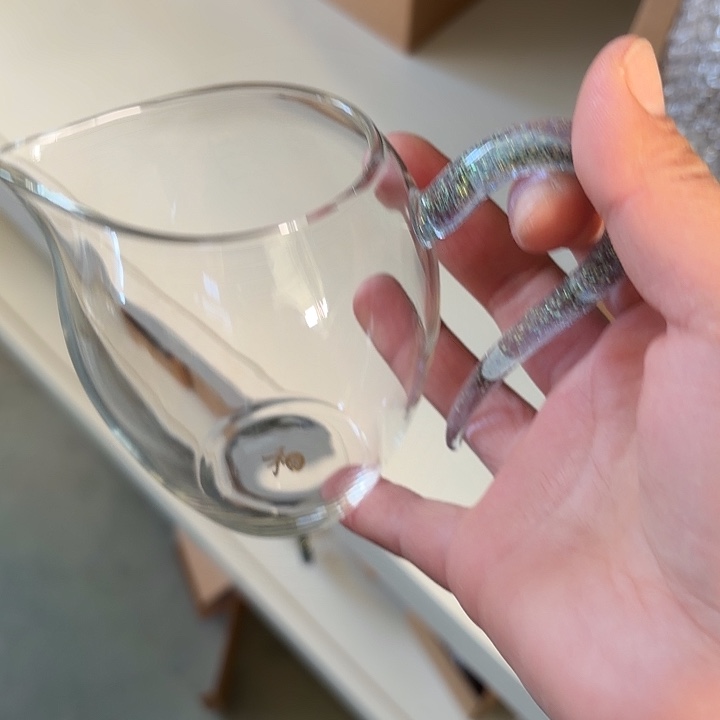 玻璃手工艺品玻璃茶器依然透蓝金